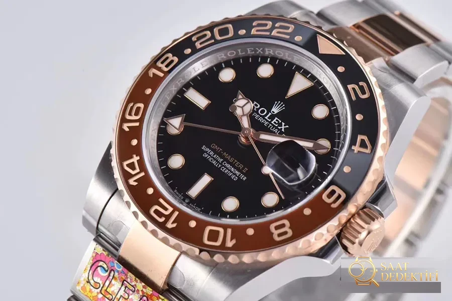 Clean Rolex GMT root beer bezel replika saat alınmaya değer mi - Kasa Profili ve Kurma Kolu İncelemesi