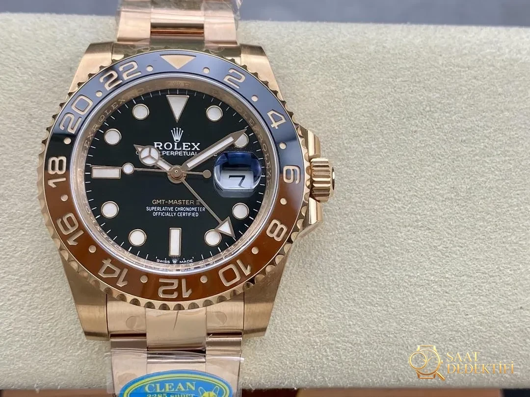 Clean Rolex GMT Sha Shi bezel / Büyük Yengeç Dandong 3285 işçiliği nasıl? - Kadran Detayı ve Bezel İşçiliği