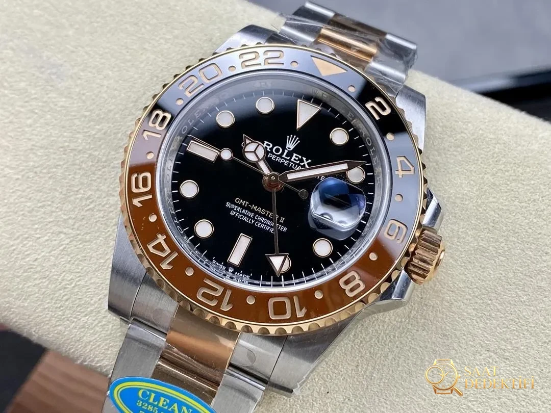 Clean Rolex GMT Sha Shi bezel / Büyük Yengeç Dandong 3285 işçiliği nasıl? - Arka Kapak ve Mekanizma Detayı