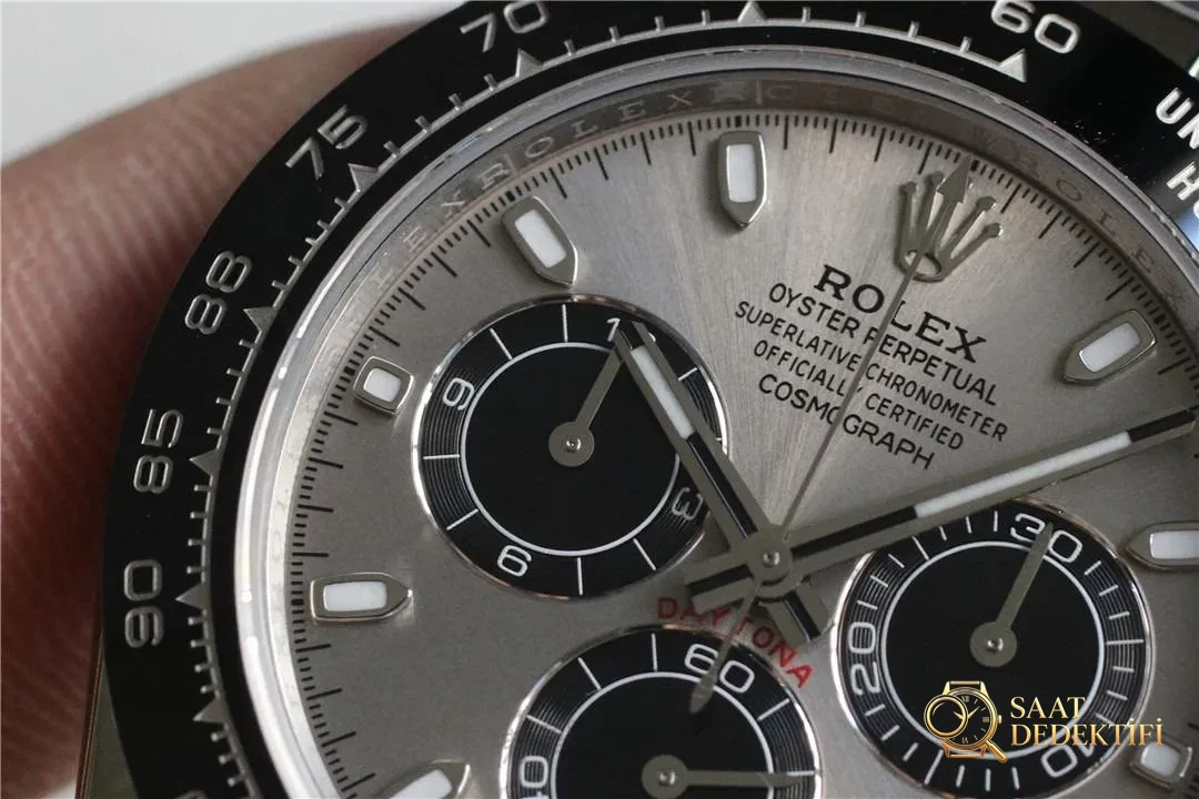 Clean Rolex gri kauçuk Daytona (Gri Ayı) 4130 mekanizmayla orijinaline rakip olabilir mi? - Bilezik, Toka ve Klips Mekanizması