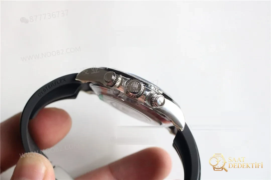 Clean Rolex gri kauçuk Daytona (Gri Ayı) 4130 mekanizmayla orijinaline rakip olabilir mi? - Kasa Çeliği ve Polisaj Kalitesi