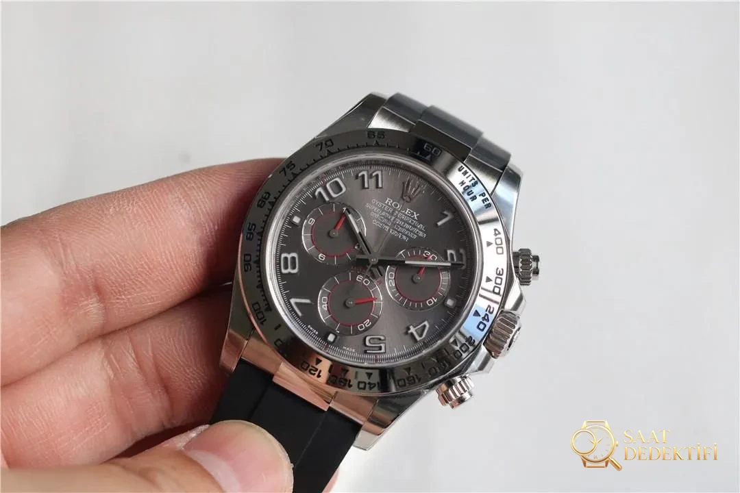 Clean Rolex gri şeytan Daytona 116519-0104 nasıl ayırt edilir? - Kadran Detayı ve Bezel İşçiliği