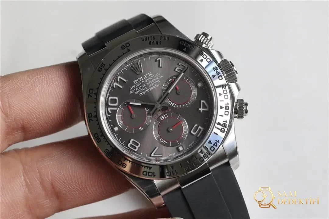 Clean Rolex gri şeytan Daytona 116519-0104 nasıl ayırt edilir? - Kasa Profili ve Kurma Kolu İncelemesi