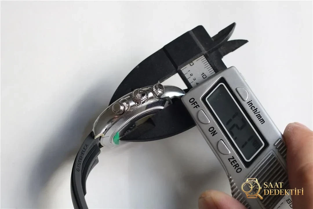 Clean Rolex gri şeytan Daytona 116519-0104 nasıl ayırt edilir? - Yan Profil ve Kordon Bağlantısı