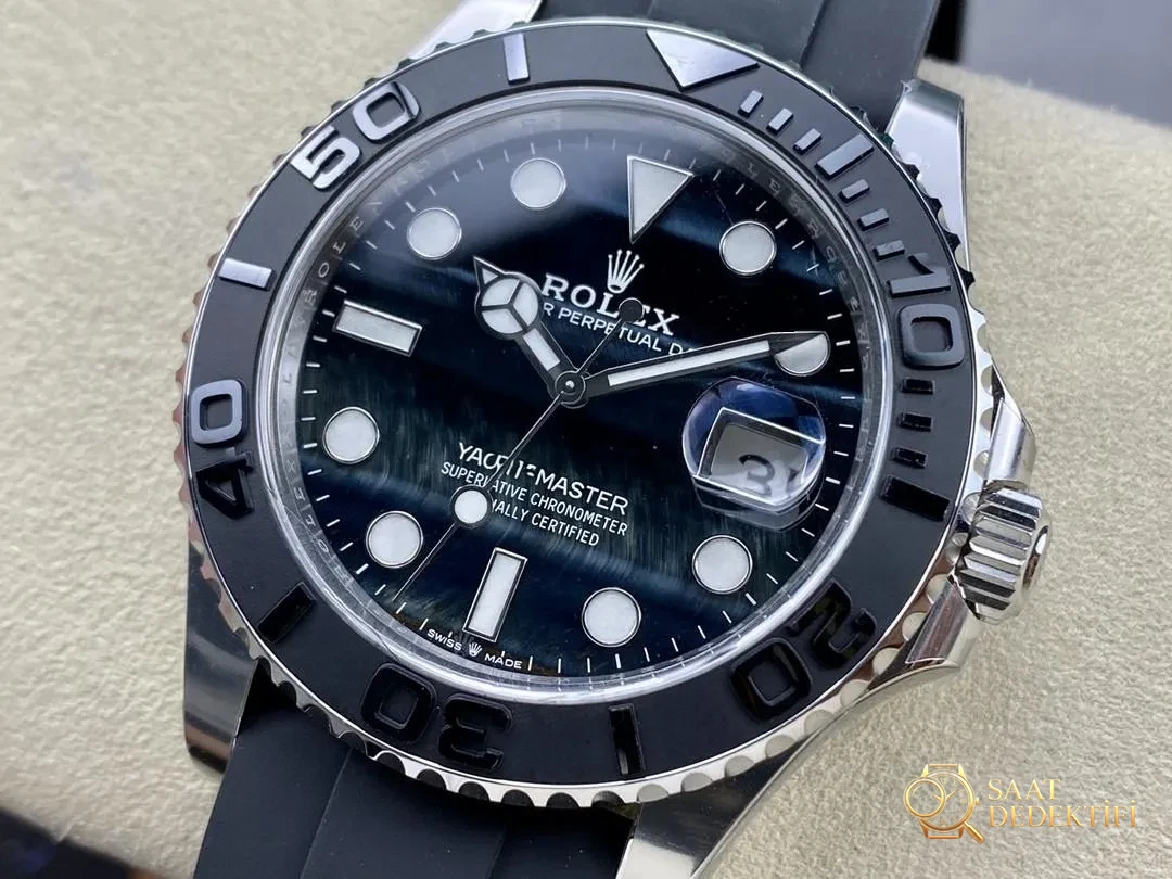 Clean Rolex kartal gözü taş kadranlı platin Yacht-Master m226659 kaliteli mi? - Arka Kapak ve Mekanizma Detayı