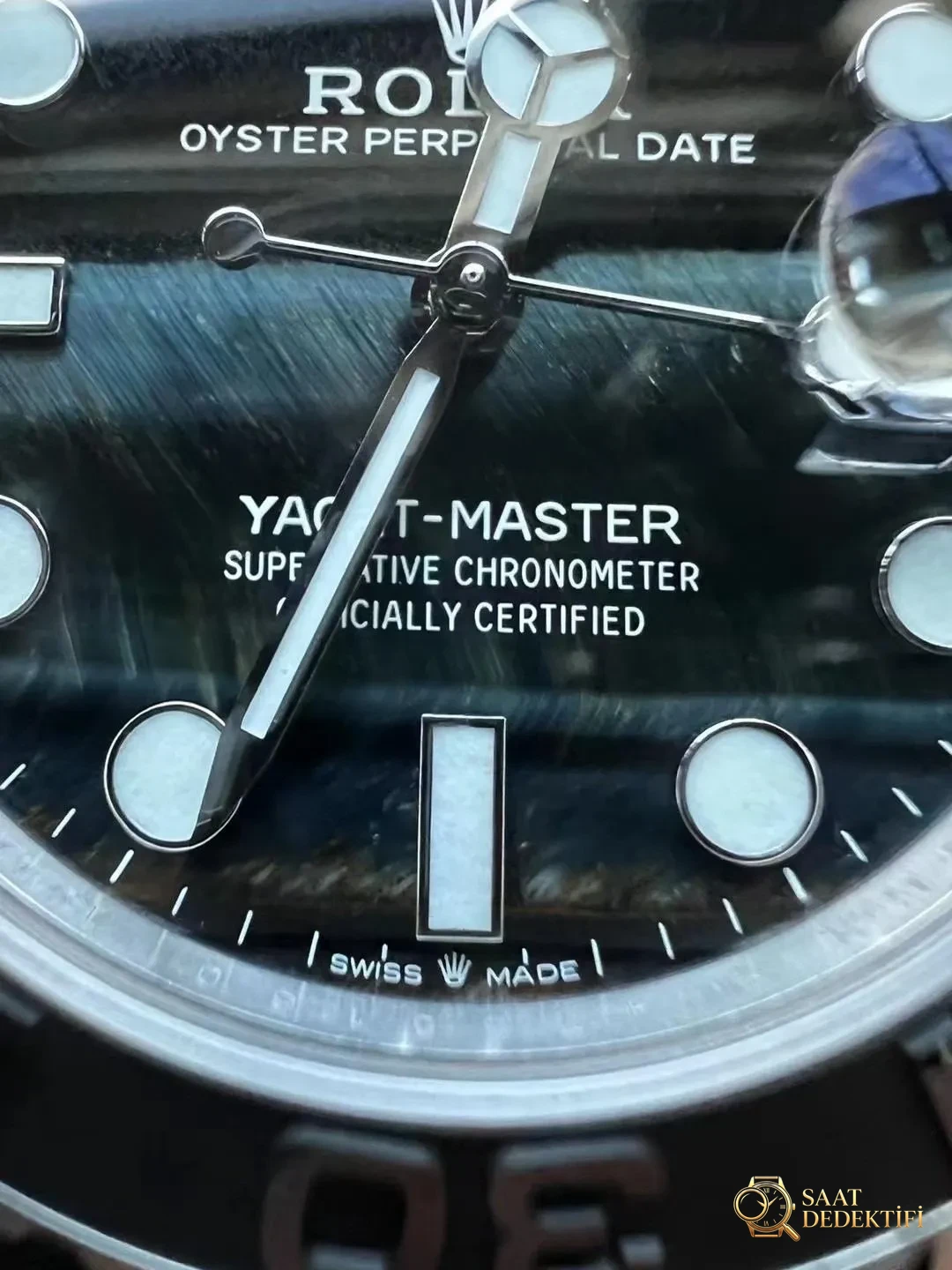 Clean Rolex kartal gözü taş kadranlı platin Yacht-Master m226659 kaliteli mi? - Makro Kadran ve İndeks İşçiliği