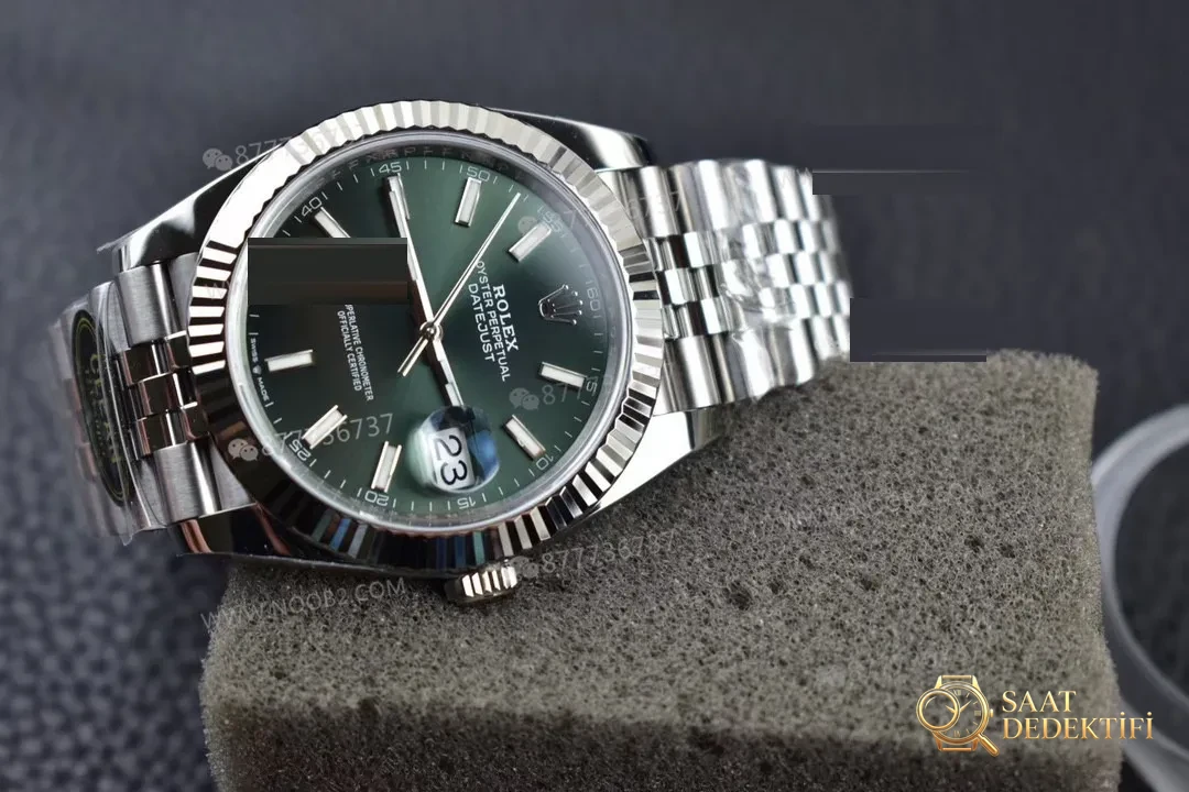 Clean Rolex nane yeşili Datejust kalitesi nasıl? - Kasa Profili ve Kurma Kolu İncelemesi