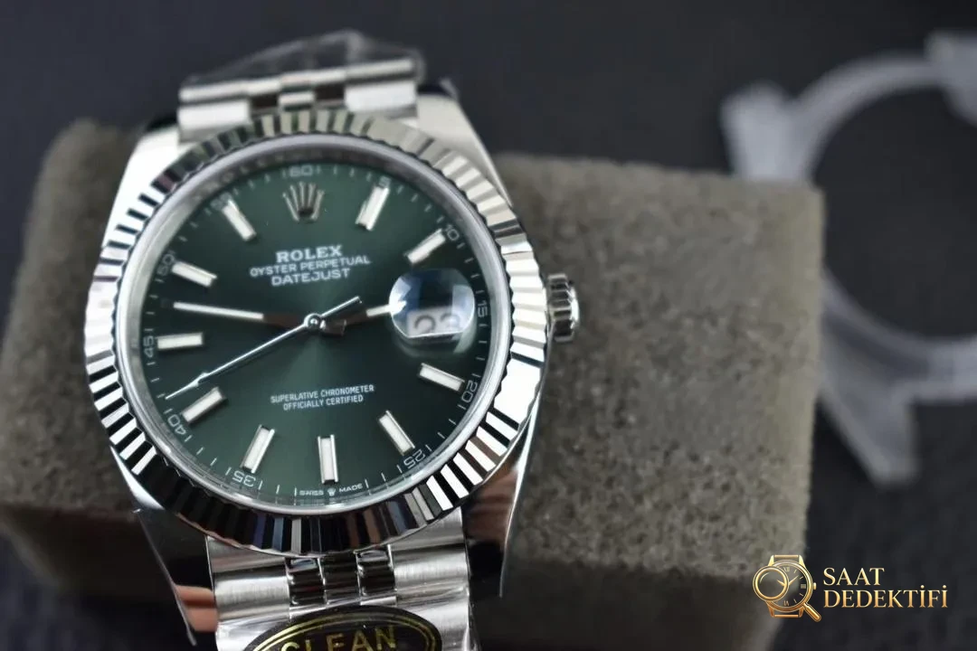 Clean Rolex nane yeşili Datejust kalitesi nasıl? - Makro Kadran ve İndeks İşçiliği