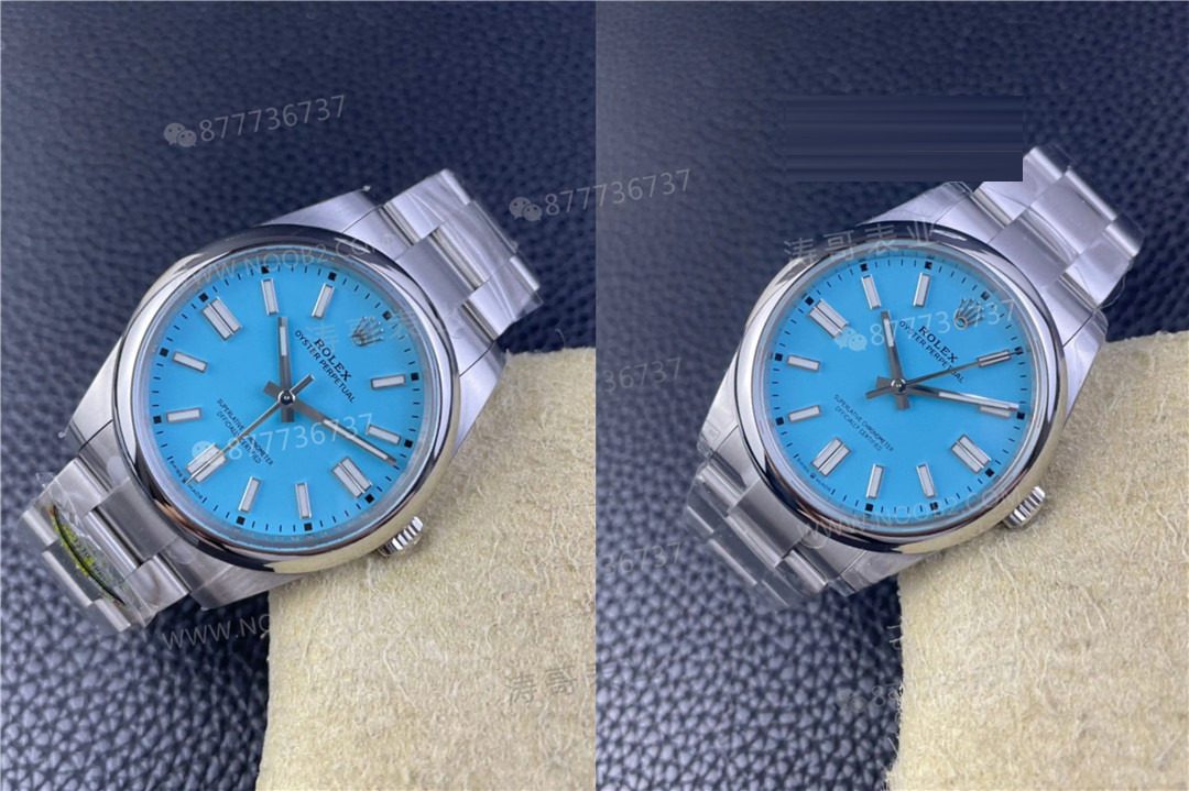 Clean Rolex Oyster Perpetual, VS Factory Perpetual Tiffany mavisi ile karşıya: Hangisi daha üstün? — 4. fotoğraf