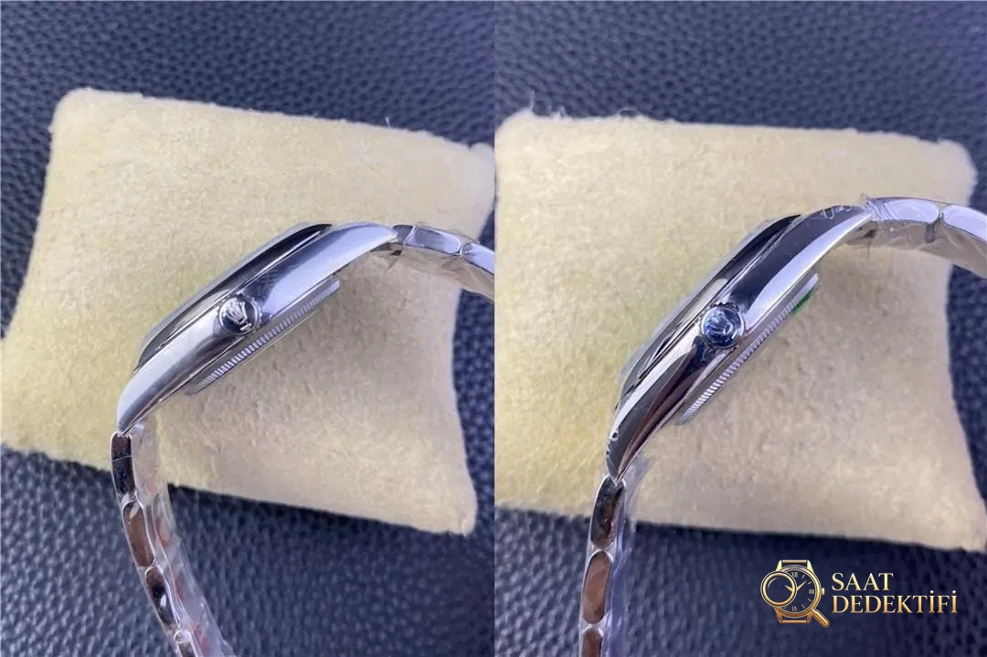 Clean Rolex Oyster Perpetual, VS Factory Perpetual Tiffany mavisi ile karşıya: Hangisi daha üstün? - Makro Kadran ve İndeks İşçiliği