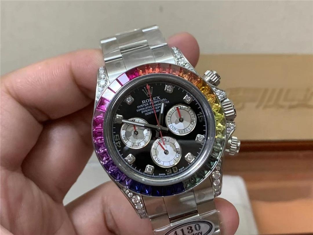 Clean Rolex Rainbow Daytona 4130 mekanizmalı modeli nereden satın alabilirim? — 2. fotoğraf