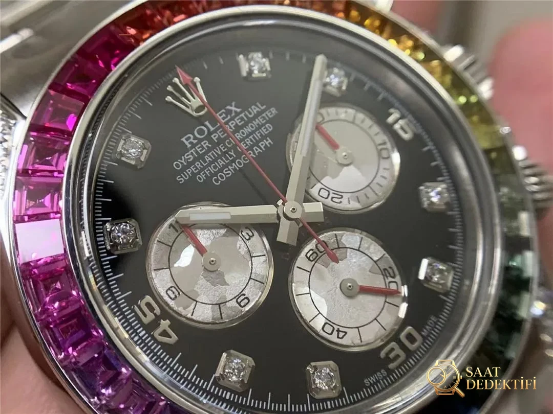 Clean Rolex Rainbow Daytona 4130 mekanizmalı modeli nereden satın alabilirim? - Bilezik, Toka ve Klips Mekanizması