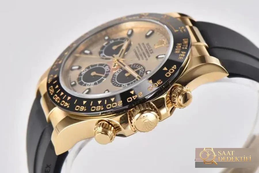 Clean Rolex Shawn Yue tarzı altın kaplama Daytona replika saat nasıl - Clean Yue Daytona - Kadran Detayı ve Bezel İşçiliği
