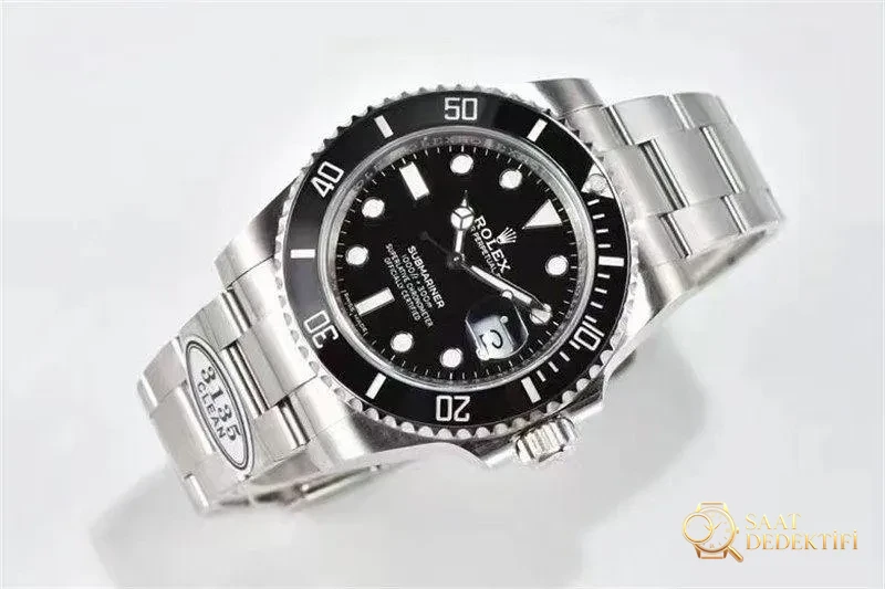 Clean Rolex Siyah Su Hayaleti Saatin İşçilik Detayları İncelemesi - Kasa Profili ve Kurma Kolu İncelemesi