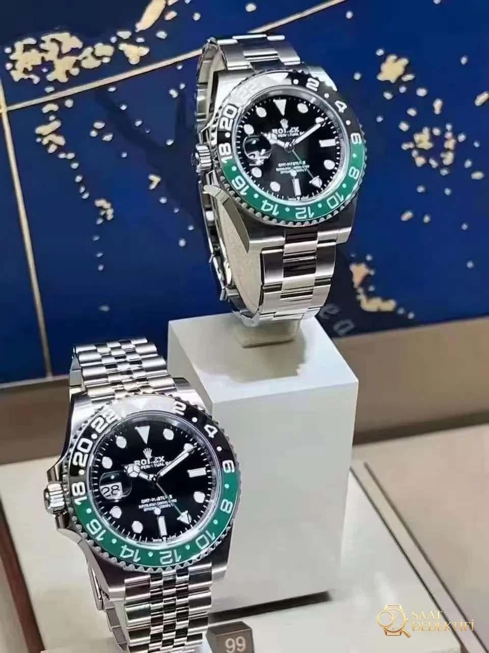 Clean Rolex Sprite Bezel GMT-Master Yeşil-Siyah Bezel Solak Yeni Model Ön Tanıtımı 2022 - Arka Kapak ve Mekanizma Detayı