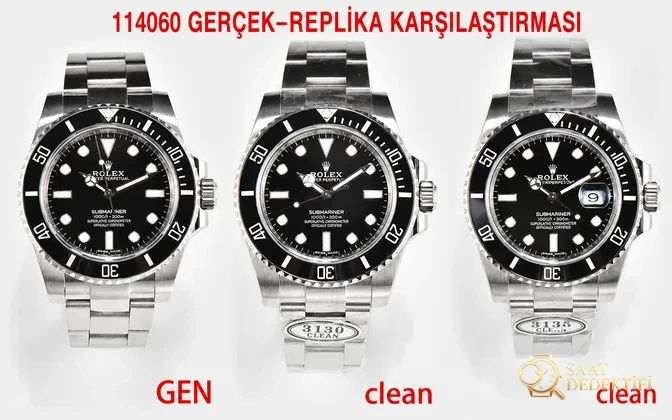 Clean Rolex Submariner ile ZZ Factory V3 hangisi daha iyi? - Kadran Detayı ve Bezel İşçiliği