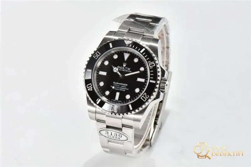 Clean Rolex Tarihsiz Siyah Su Hayaleti 114060 Saat İncelemesi - Kadran Detayı ve Bezel İşçiliği