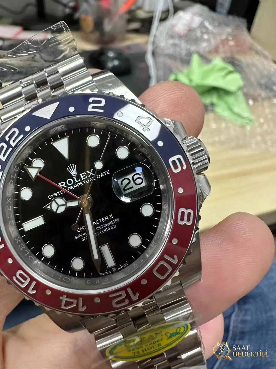 Clean V3 Pepsi GMT-Master - Kadran Detayı ve Bezel İşçiliği