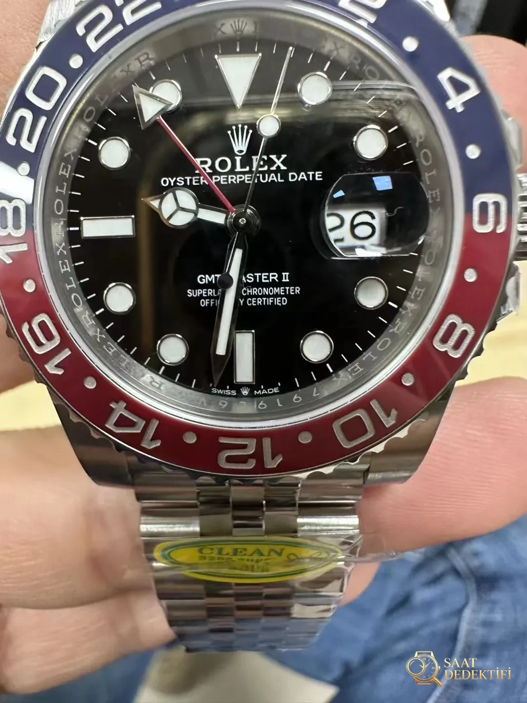 Clean V3 Pepsi GMT-Master - Arka Kapak ve Mekanizma Detayı