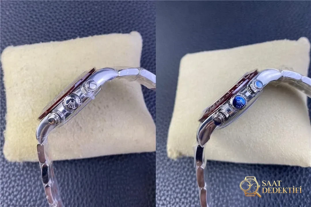 Clean ve BT Factory Rolex Buz Mavisi Daytona Karşılaştırması: Hangisinin Kalitesi Daha İyi? - Klips Kilidi ve Lazer Damgalar