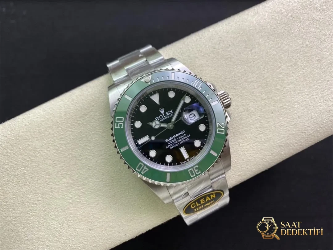 Clean yeşil su hayaleti 126610LV yeşil-siyah 41 mm replika saat nasıl seçilir? - Arka Kapak ve Mekanizma Detayı