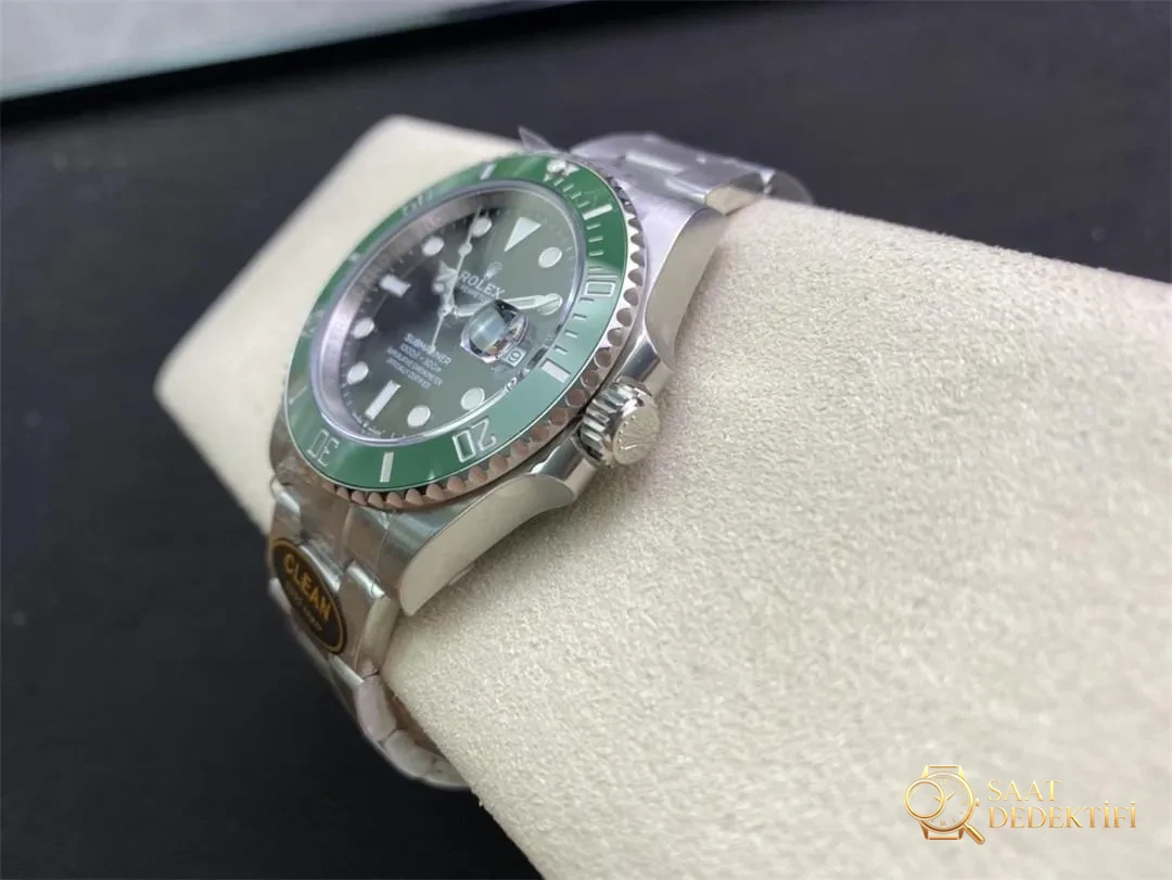 Clean yeşil su hayaleti 126610LV yeşil-siyah 41 mm replika saat nasıl seçilir? - Makro Kadran ve İndeks İşçiliği