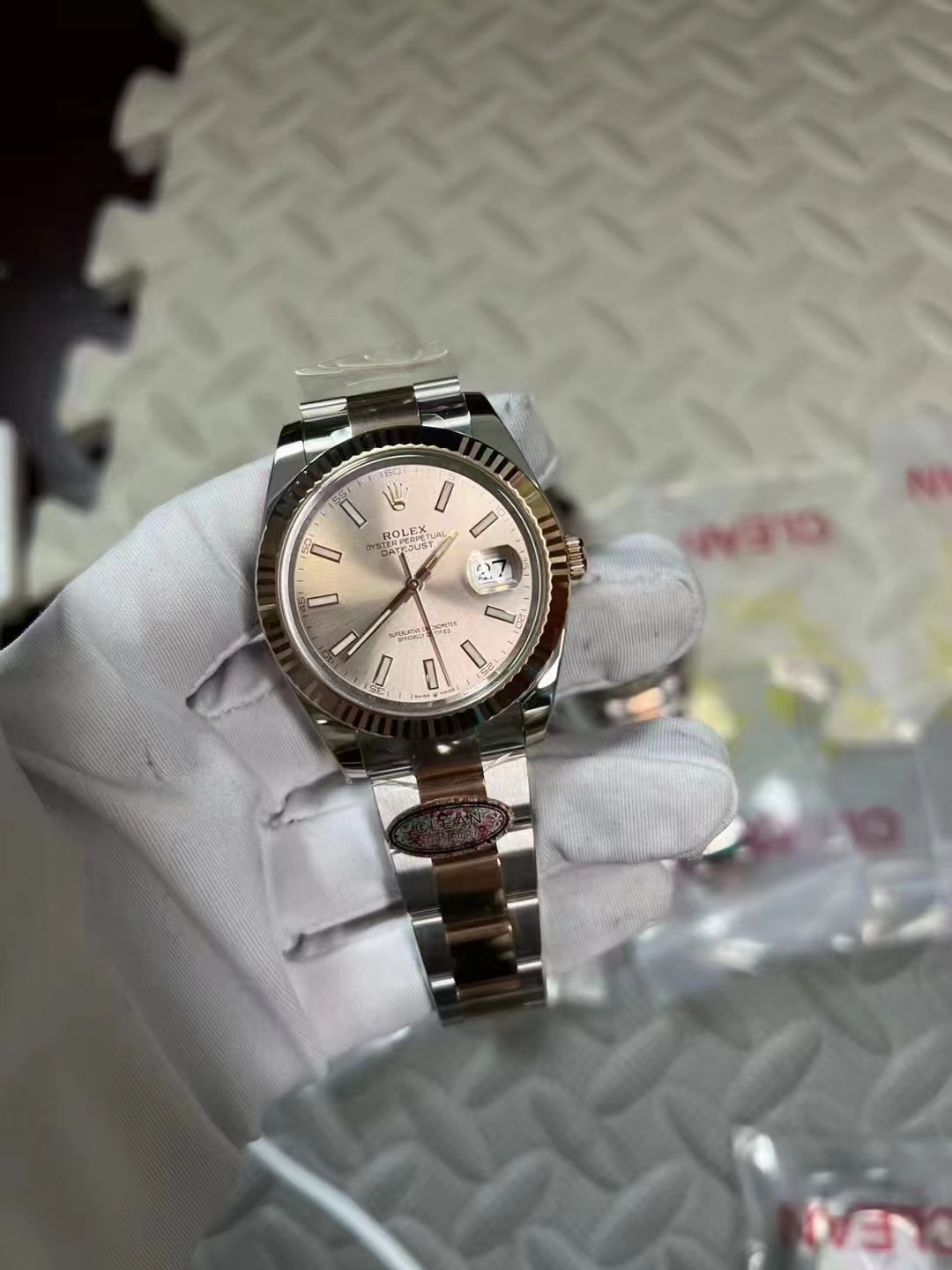 Clean Datejust Pembe