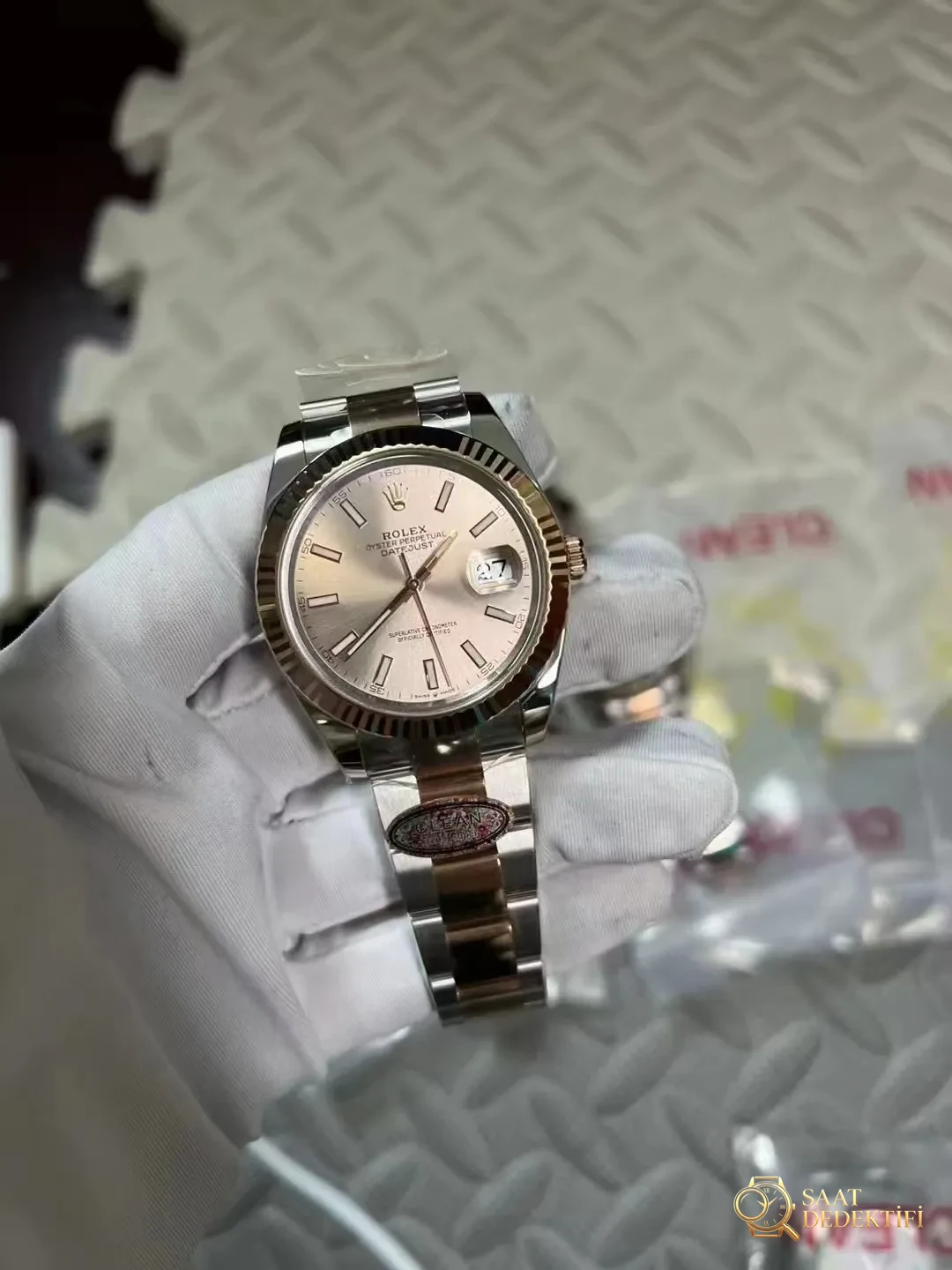 Clean Datejust Pembe