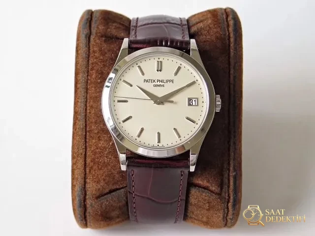 Replika Patek Philippe Calatrava Kahverengi Deri Kayış