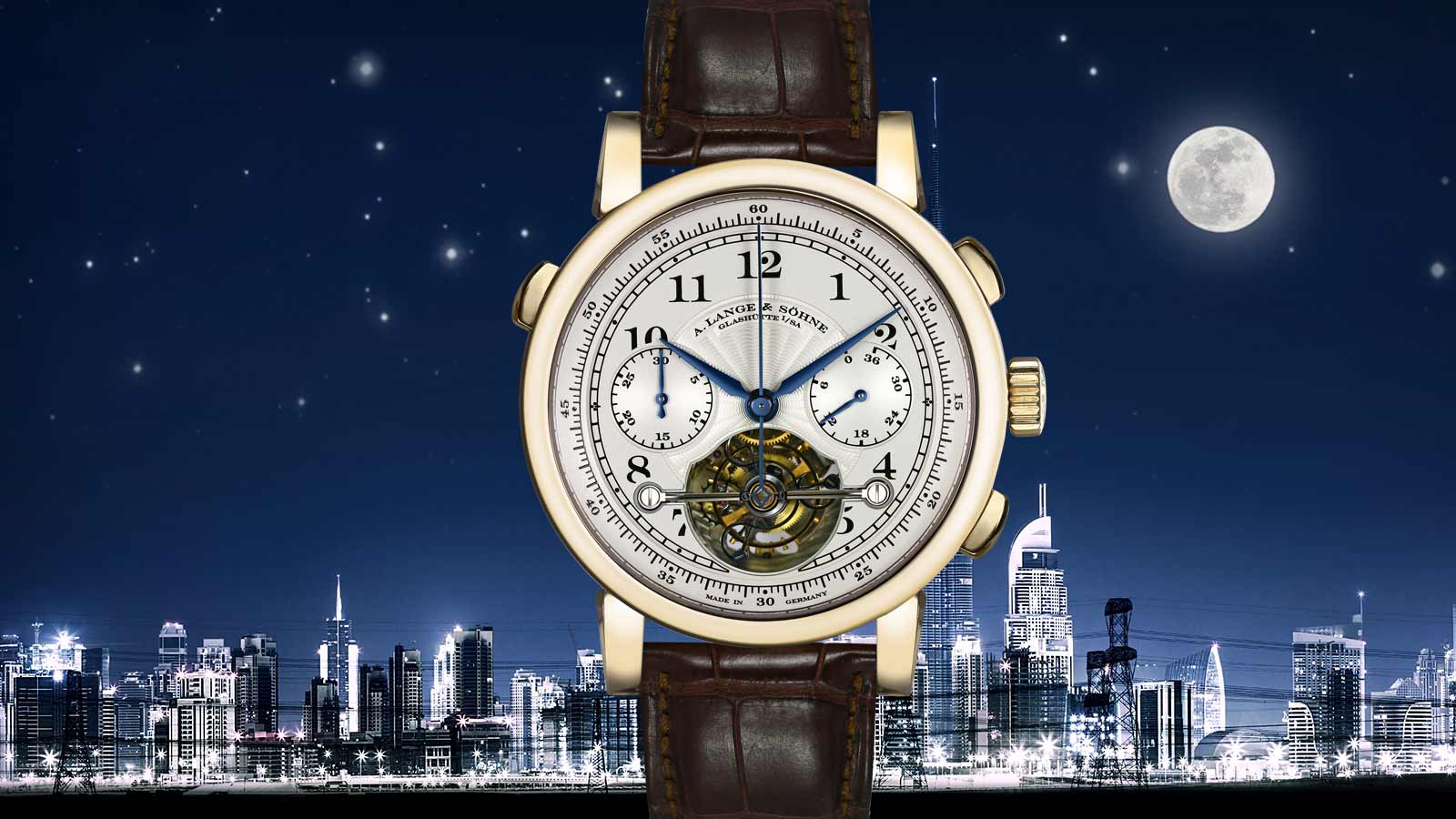 A. Lange & Sohne Tourbograph Pour le Merite Erkek Kol Saati