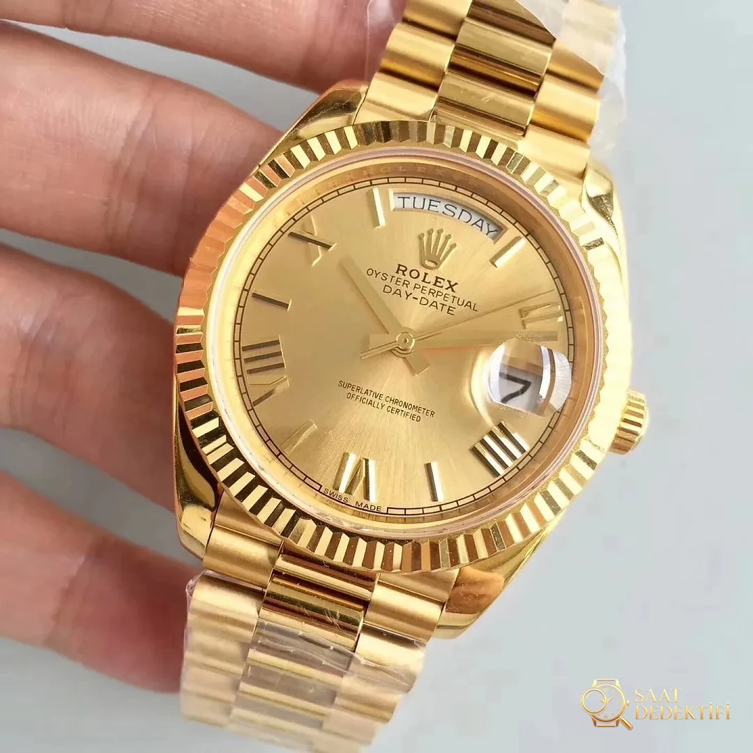 Replika Rolex Sarı Altın 228235