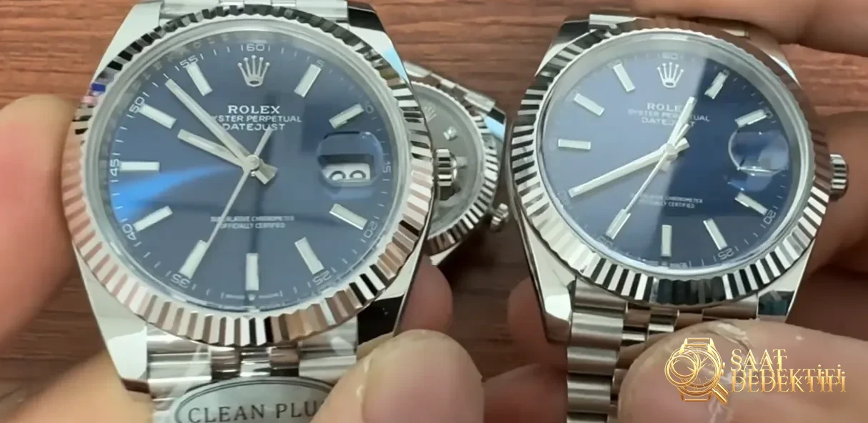 Datejust Clean Plus vs Clean Karşılaştırması - Ön Görünüm ve Kasa Tasarımı