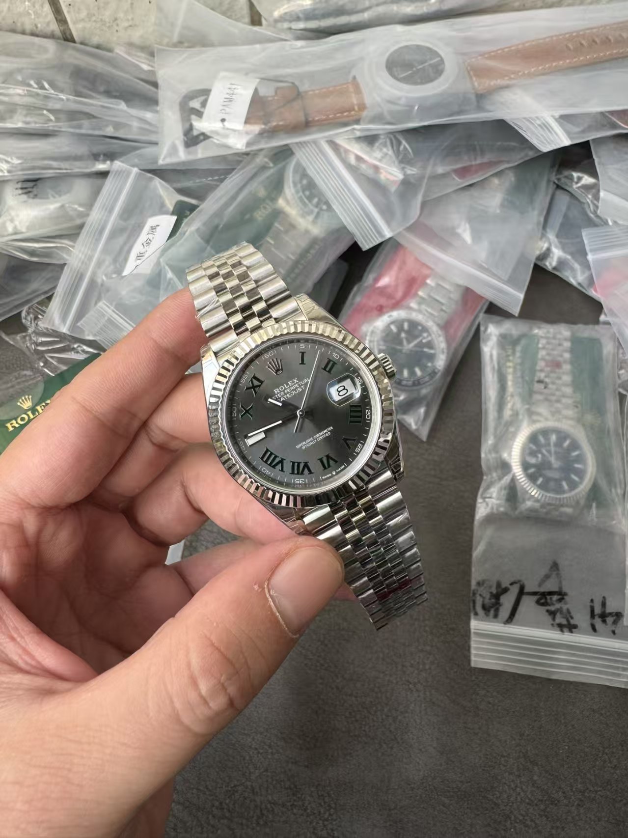 VS Datejust V2 Yeşil Rome