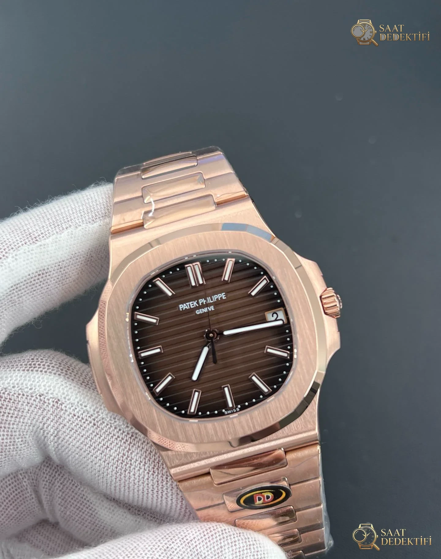 DDF Patek Philippe Nautilus 5711R Rose Gold Ağırlıklı Kasa İncelemesi - Makro Laboratuvar ve Detay İncelemesi