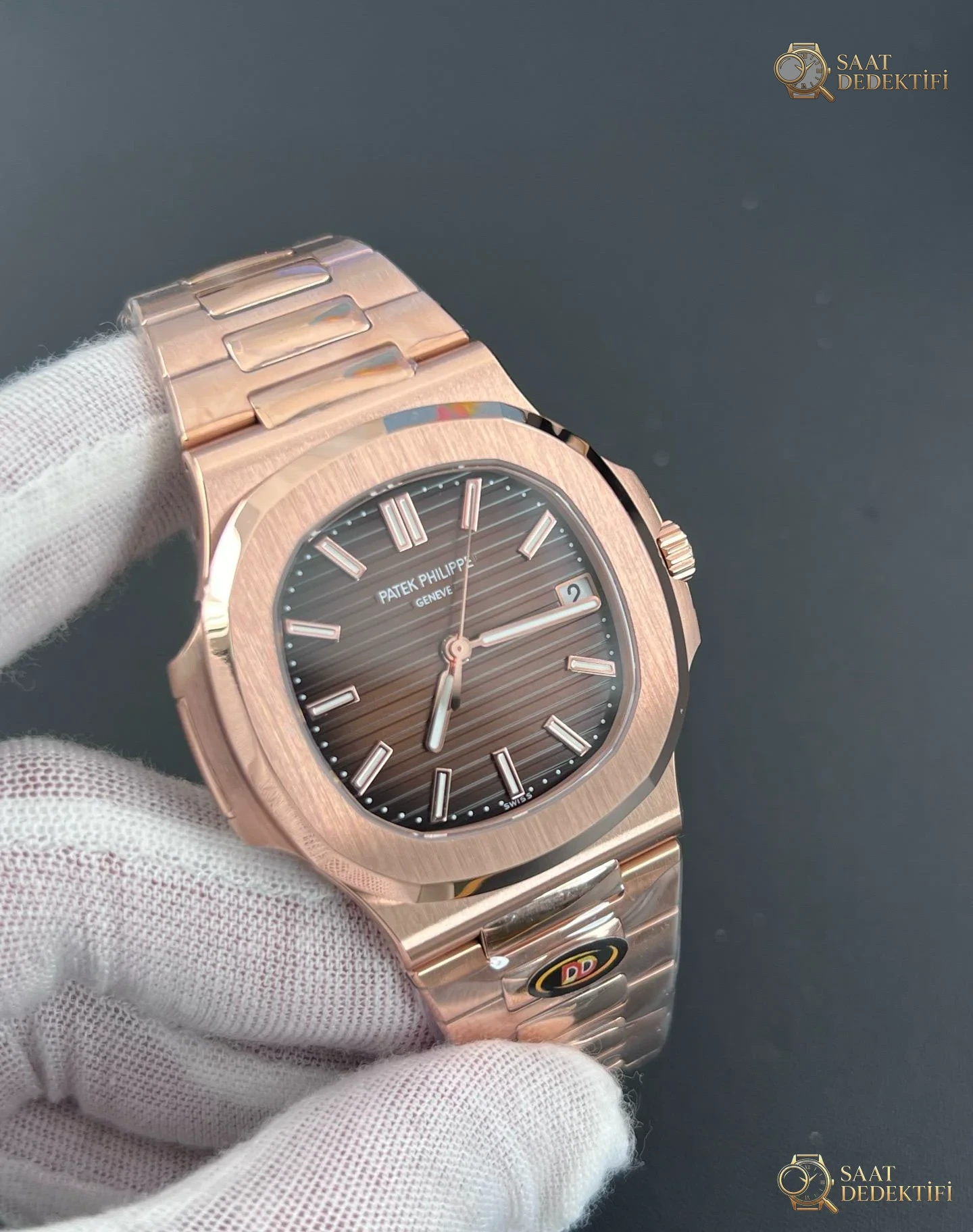 DDF Patek Philippe Nautilus 5711R Rose Gold Ağırlıklı Kasa İncelemesi - Makro Laboratuvar ve Detay İncelemesi