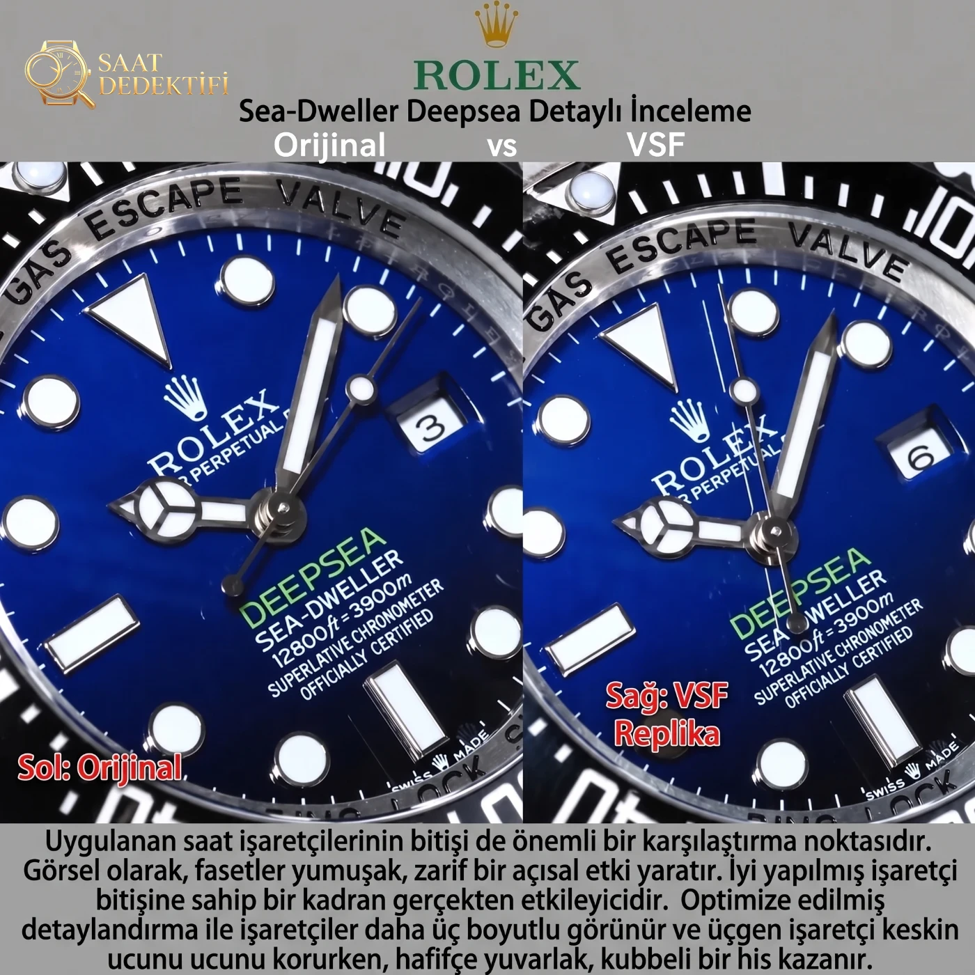 Tiefseeäquivalenz: VSF Rolex Deepsea D-Blue Ref.-Nr. 126660