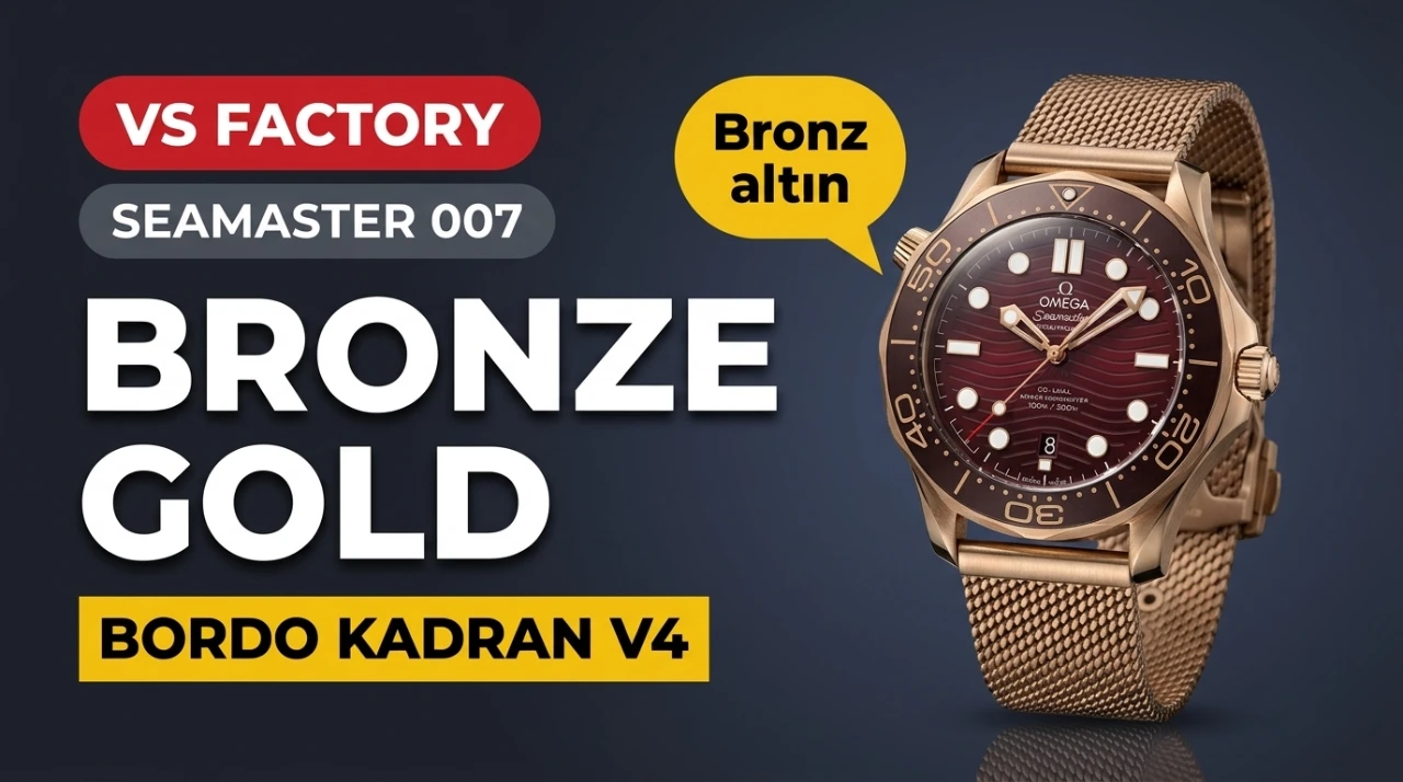 Ausführliche Rezension: VS Factory Omega Seamaster 300M 007 Bronze Gold V4 (Burgunderrot)