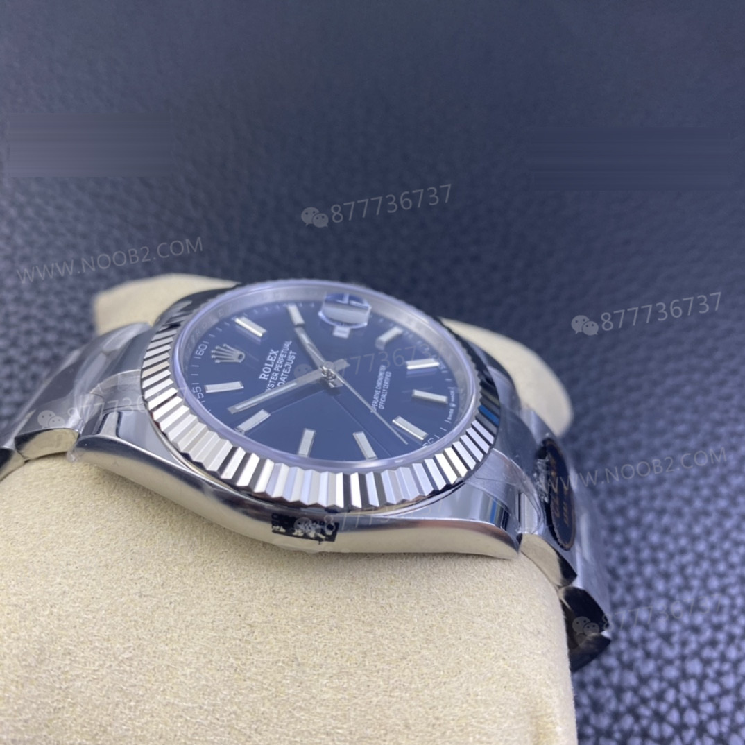 Detaylı İnceleme: Clean Rolex Datejust 41 126334 Mavi Kadran Replika — 5. fotoğraf