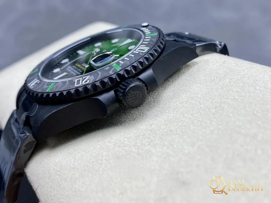 Dikkat: VS Factory Rolex DIW modifiye karbon fiber degrade yeşil su hayaleti tek seferde işi çözer mi? - Makro Kadran ve İndeks İşçiliği