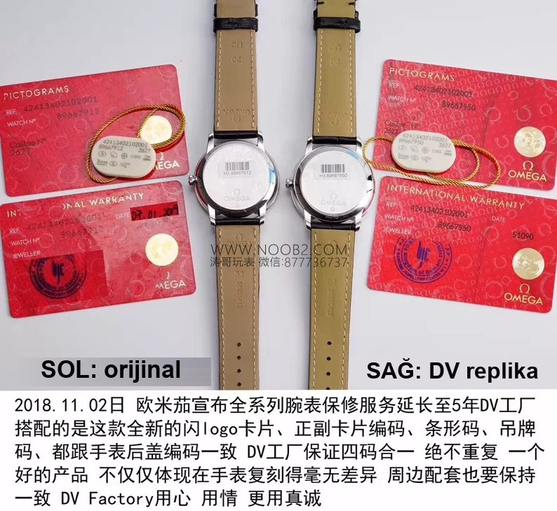 DV Factory Omega De Ville güç göstergeli 424 çok fonksiyonlu replika saat gerçek-replika karşılaştırması ve incelemesi — 9. fotoğraf