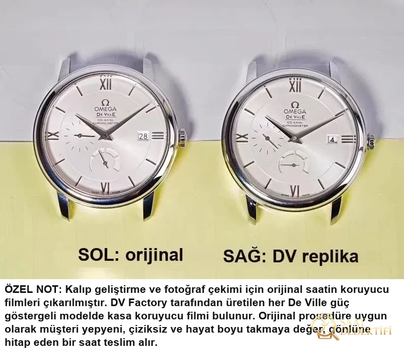 DV Factory Omega De Ville güç göstergeli 424 çok fonksiyonlu replika saat gerçek-replika karşılaştırması ve incelemesi - Genel Açı ve Estetik Duruş