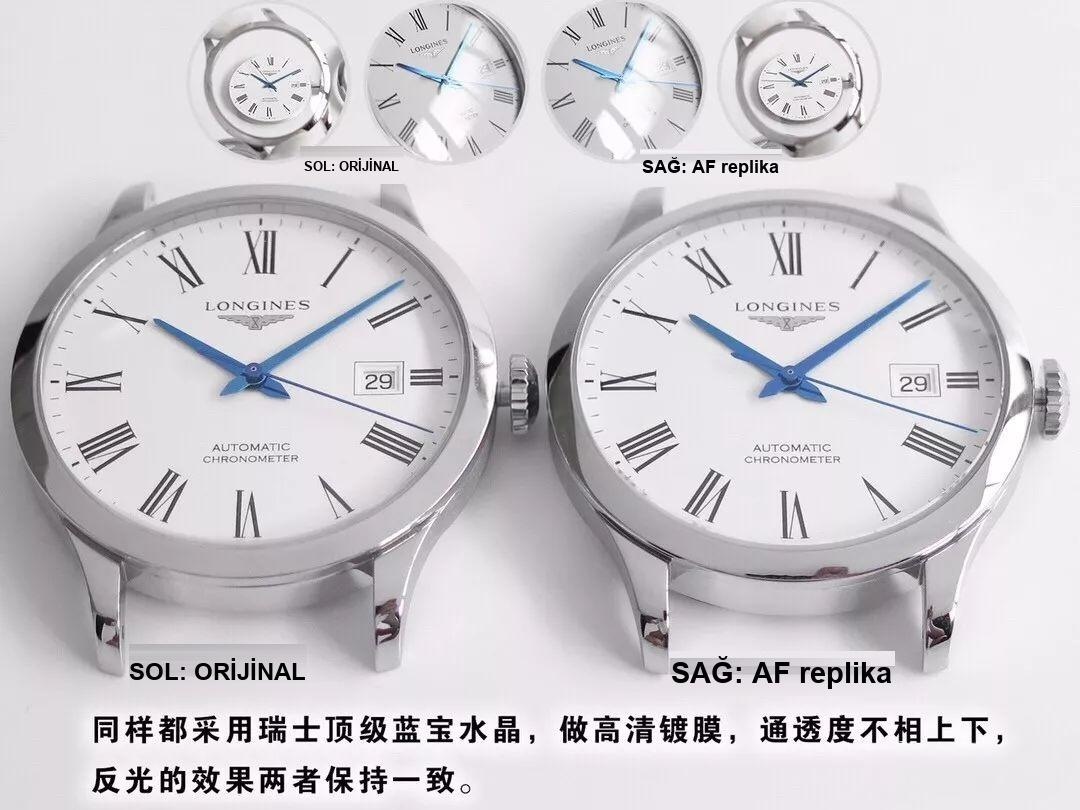 Eddie Peng'in tercihi AF Factory Longines Conquest Classic replika saat gerçek-replika karşılaştırması incelemesi — 4. fotoğraf