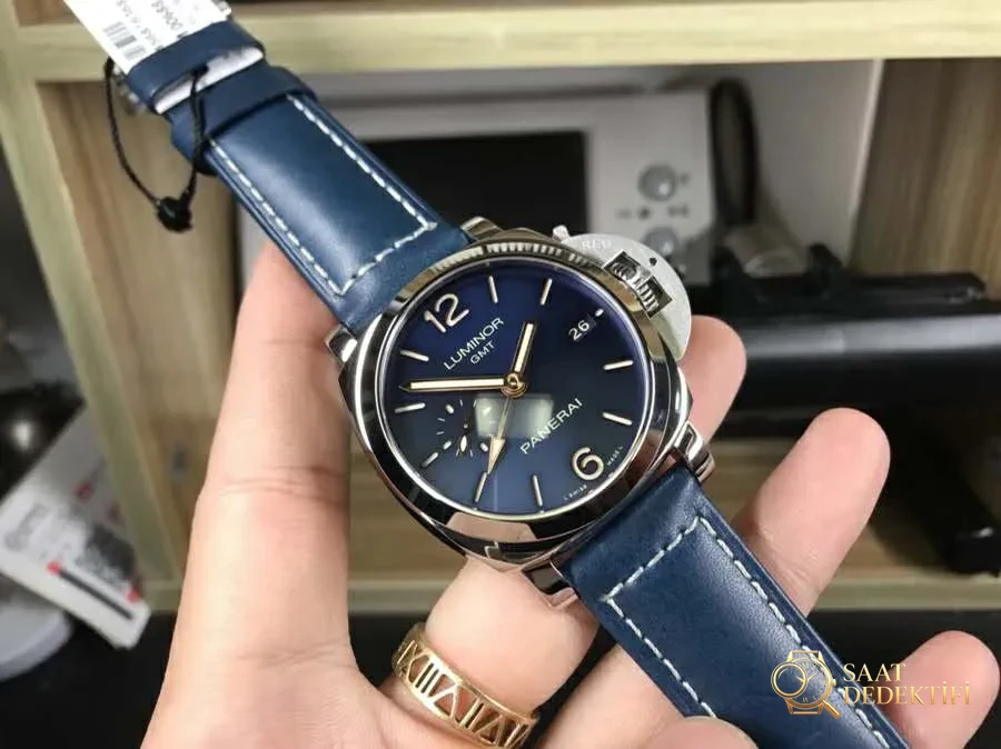 En Çok Satan Altı Panerai Replikası - Deri Kordon Dikiş ve Kenar Boyası