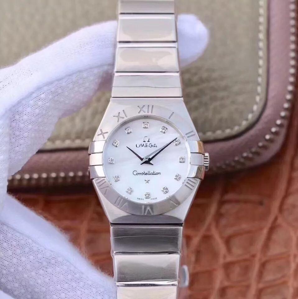 En Güncel 3S (SSS) Fabrikası Omega Constellation Orijinal Mekanizma 27 MM Kuvars Kadın Replika Saat Gerçek-Replika Karşılaştırması ve Orijinal İnceleme — 6. fotoğraf