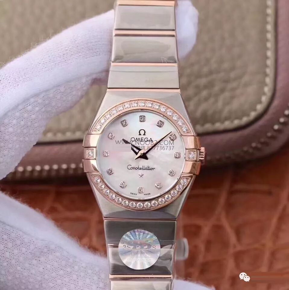 En Güncel 3S (SSS) Fabrikası Omega Constellation Orijinal Mekanizma 27 MM Kuvars Kadın Replika Saat Gerçek-Replika Karşılaştırması ve Orijinal İnceleme — 10. fotoğraf