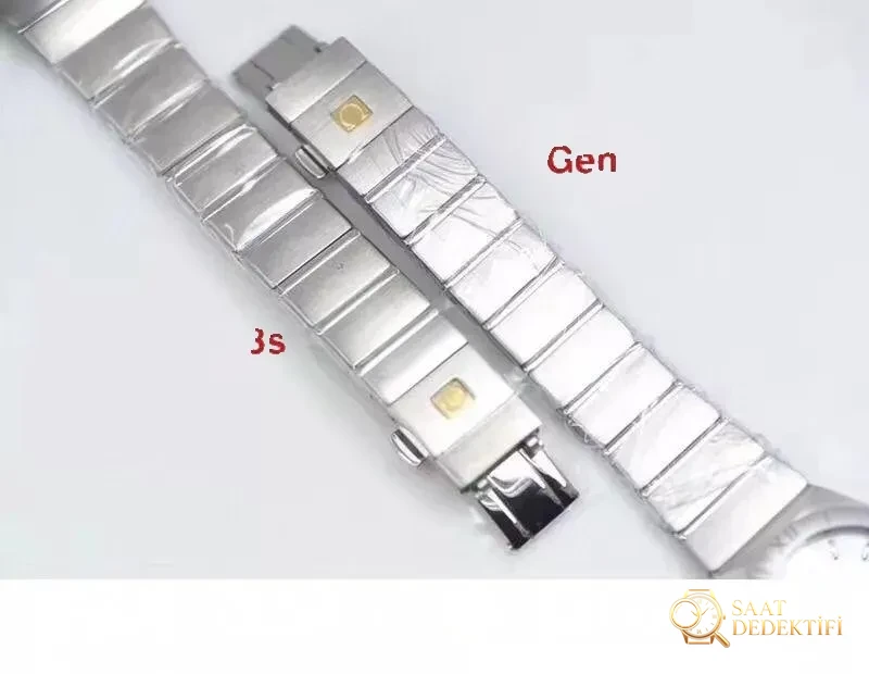 En Güncel 3S (SSS) Fabrikası Omega Constellation Orijinal Mekanizma 27 MM Kuvars Kadın Replika Saat Gerçek-Replika Karşılaştırması ve Orijinal İnceleme - Bilezik Bakla Ayrımı ve Pim Yapısı