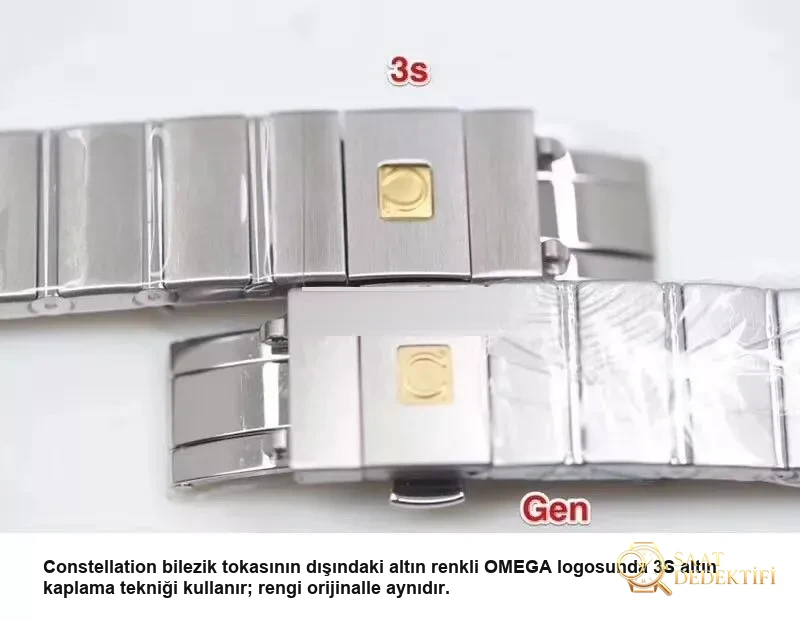 En Güncel 3S (SSS) Fabrikası Omega Constellation Orijinal Mekanizma 27 MM Kuvars Kadın Replika Saat Gerçek-Replika Karşılaştırması ve Orijinal İnceleme - Cam Yansıma Önleyici (AR) Kaplama