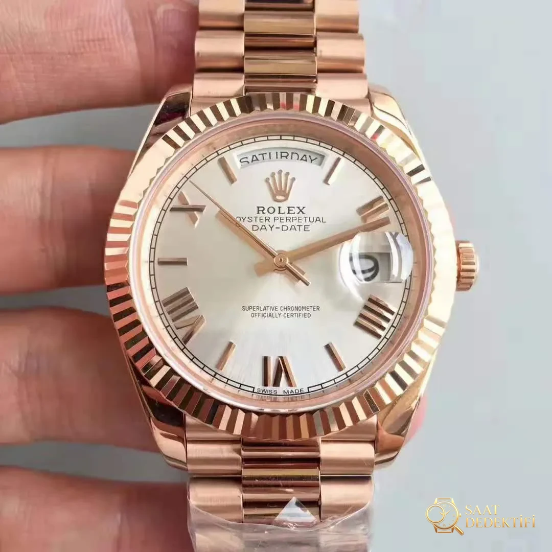 Rolex Day-Date Replika Saat İncelemesi - Ön Görünüm ve Kasa Tasarımı