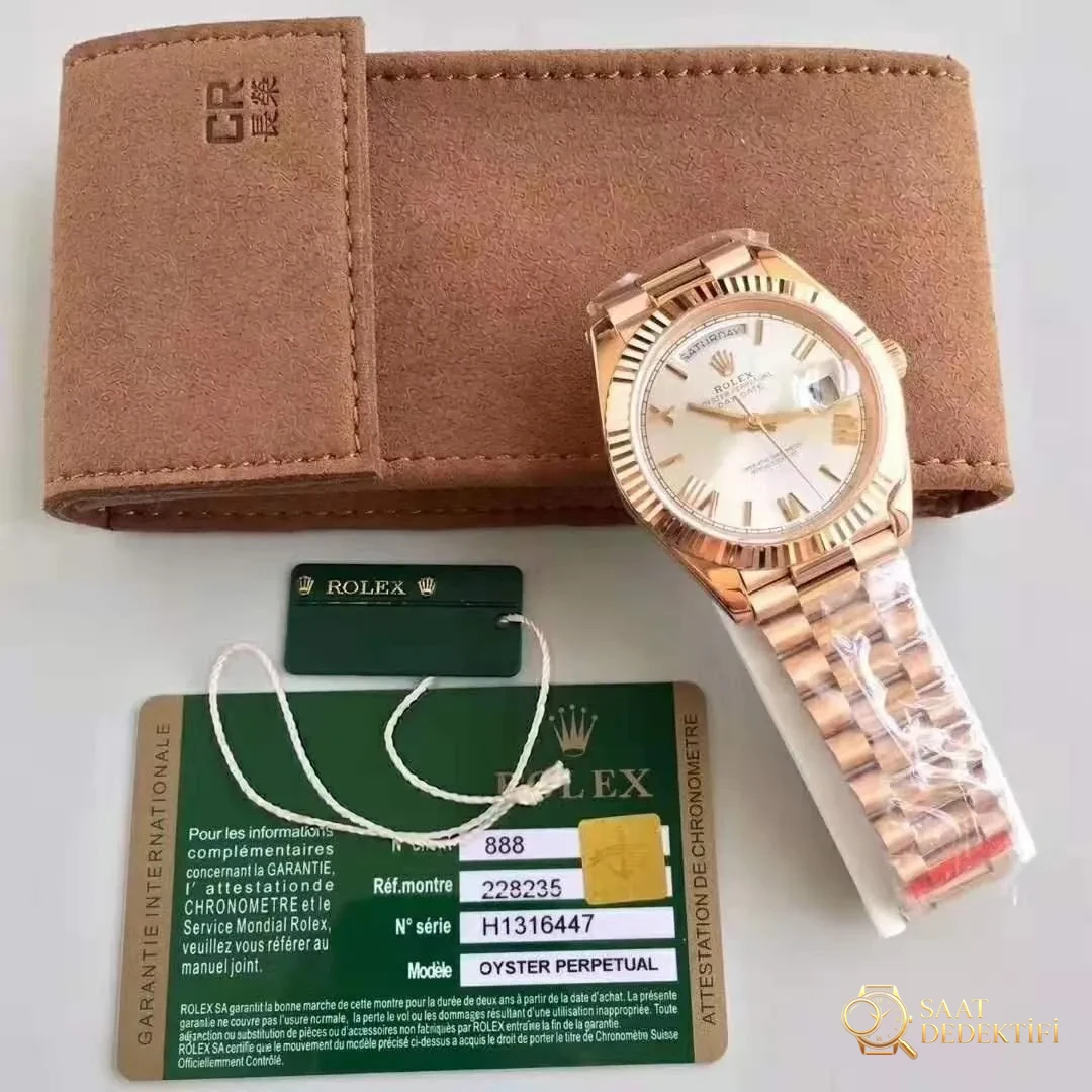 En İyi Altın Rolex Day-Date Saatleri CR Factory Fabrikasından Çıkıyor - Mekanizma Zemberek ve Balans Detayı