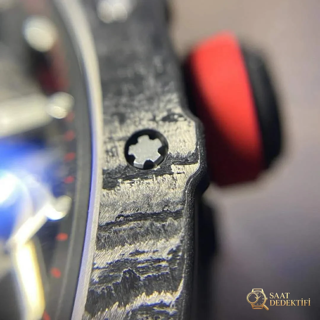 En iyi Richard Mille RM35-02 replika saati geldi - Yan Profil ve Kordon Bağlantısı